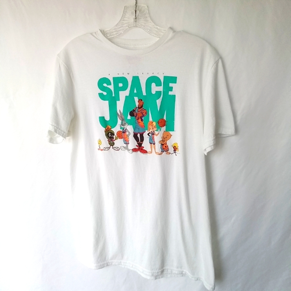 LeBron James Space Jam White T-shirt Size M